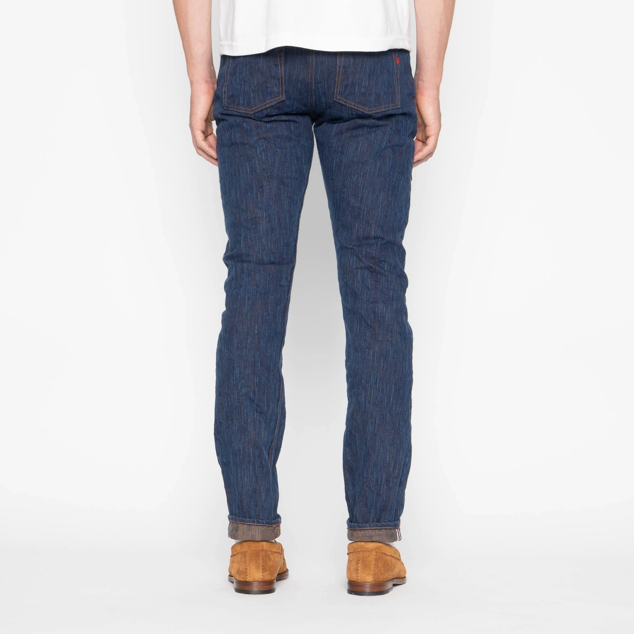 Casual Smart Casual Unisex Wear Super Guy - MIJ15 - Hand Dyed Natural Indigo x Kakishibu Intangible Cultural Treasure Selvedge Denim