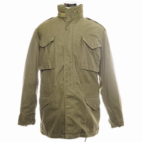 Chilly Day EcoFriendlyMaterial US ARMY M-1965 M65 FIELD JACKET 1981 SIZE MEDIUM LONG DEADSTOCK