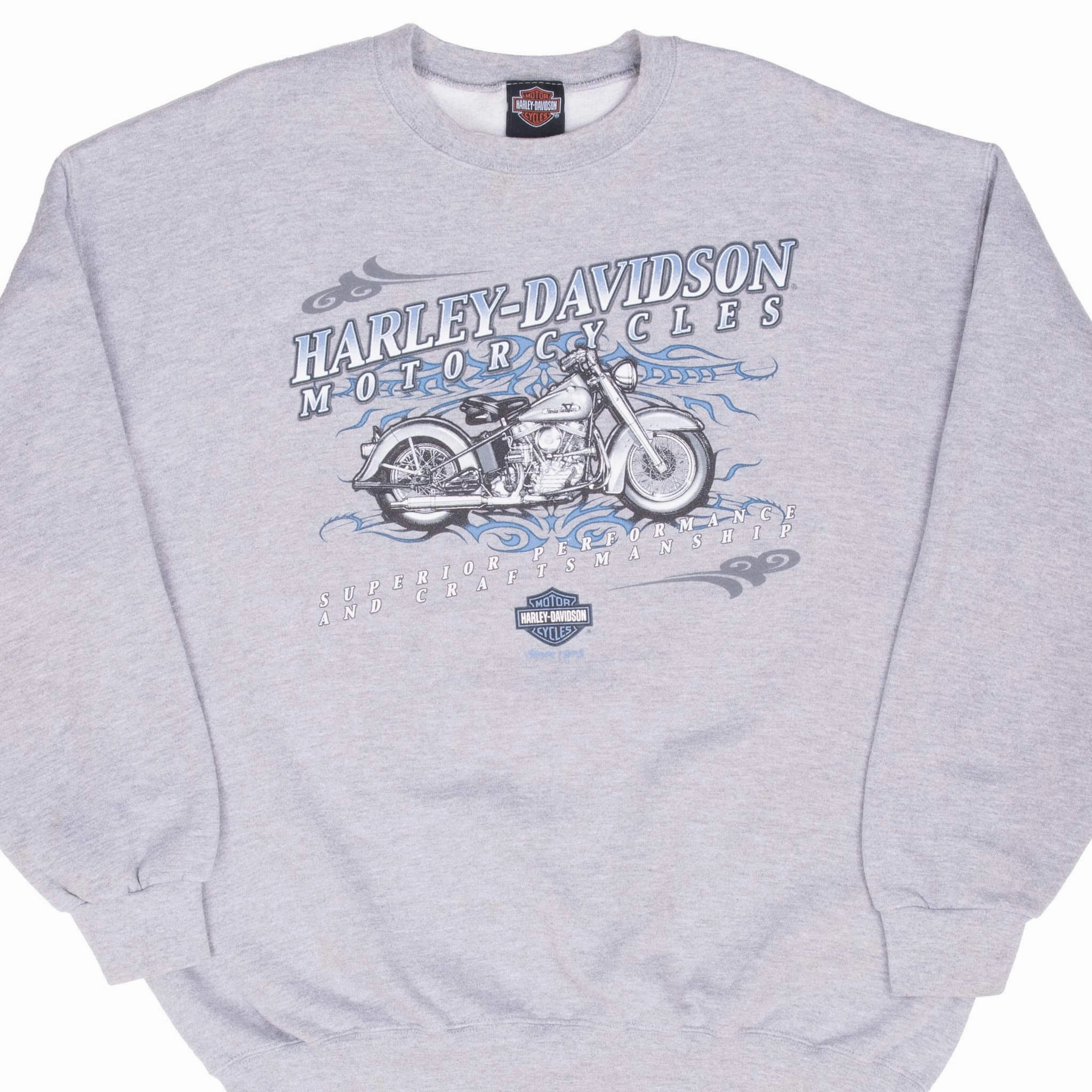 Daily Chic appropriate for parties VINTAGE HARLEY DAVIDSON HAMPTON NEW HAMPSHIRE 2003 GREY SWEATSHIRT XL