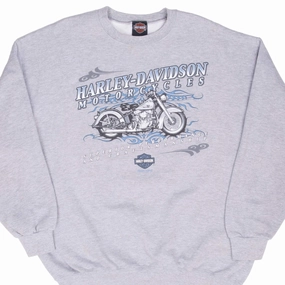 Daily Chic appropriate for parties VINTAGE HARLEY DAVIDSON HAMPTON NEW HAMPSHIRE 2003 GREY SWEATSHIRT XL