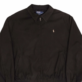 Desire VINTAGE POLO RALPH LAUREN BLACK HARRINGTON GOLF JACKET 1990S SIZE XL