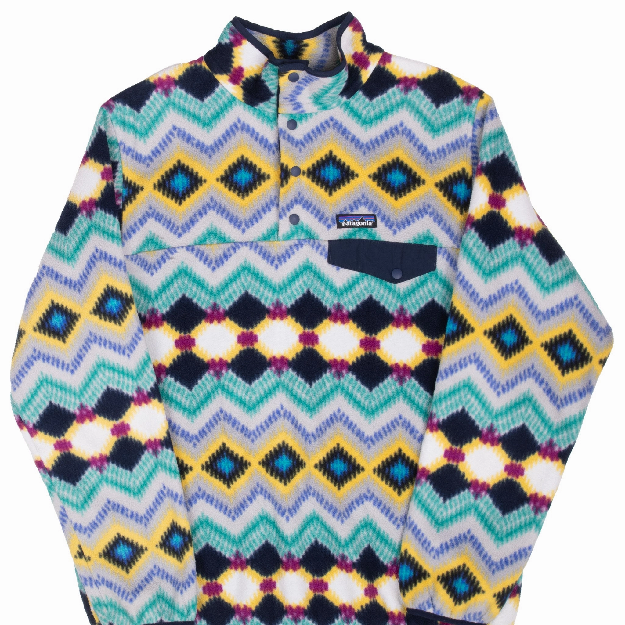 Timeless Design VINTAGE PATAGONIA SYNCHILLA SNAP T AZTEC NAVAJO FLEECE PULLOVER XL