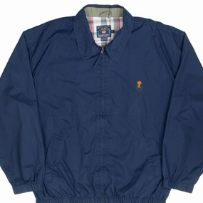 Spread Fall Ready VINTAGE CHAPS RALPH LAUREN BLUE HARRINGTON GOLF JACKET 1990S LARGE