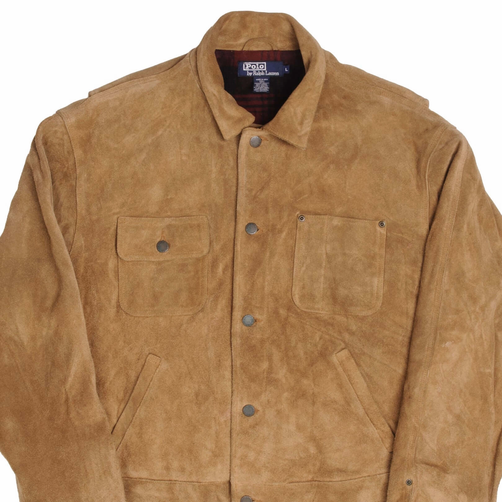 VINTAGE POLO RALPH LAUREN NUBUCK SUEDE JACKET SIZE LARGE Urban Edge