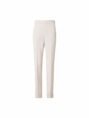 Tapered Ankle Length Pants with Elastic Waist Sporty Touch