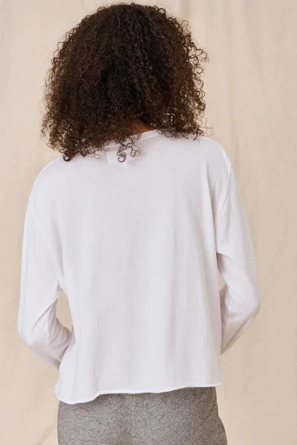 The Long Sleeve Crop Tee Breathable Comfort Fit Sport Flex Fit