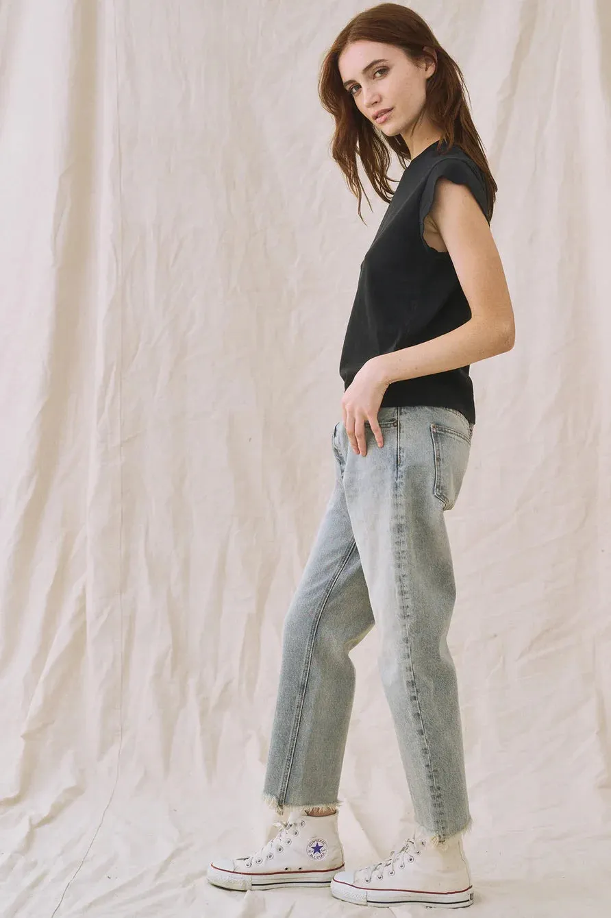 Chilly Comfort Wear Stretch Material The Peak Shoulder Tee