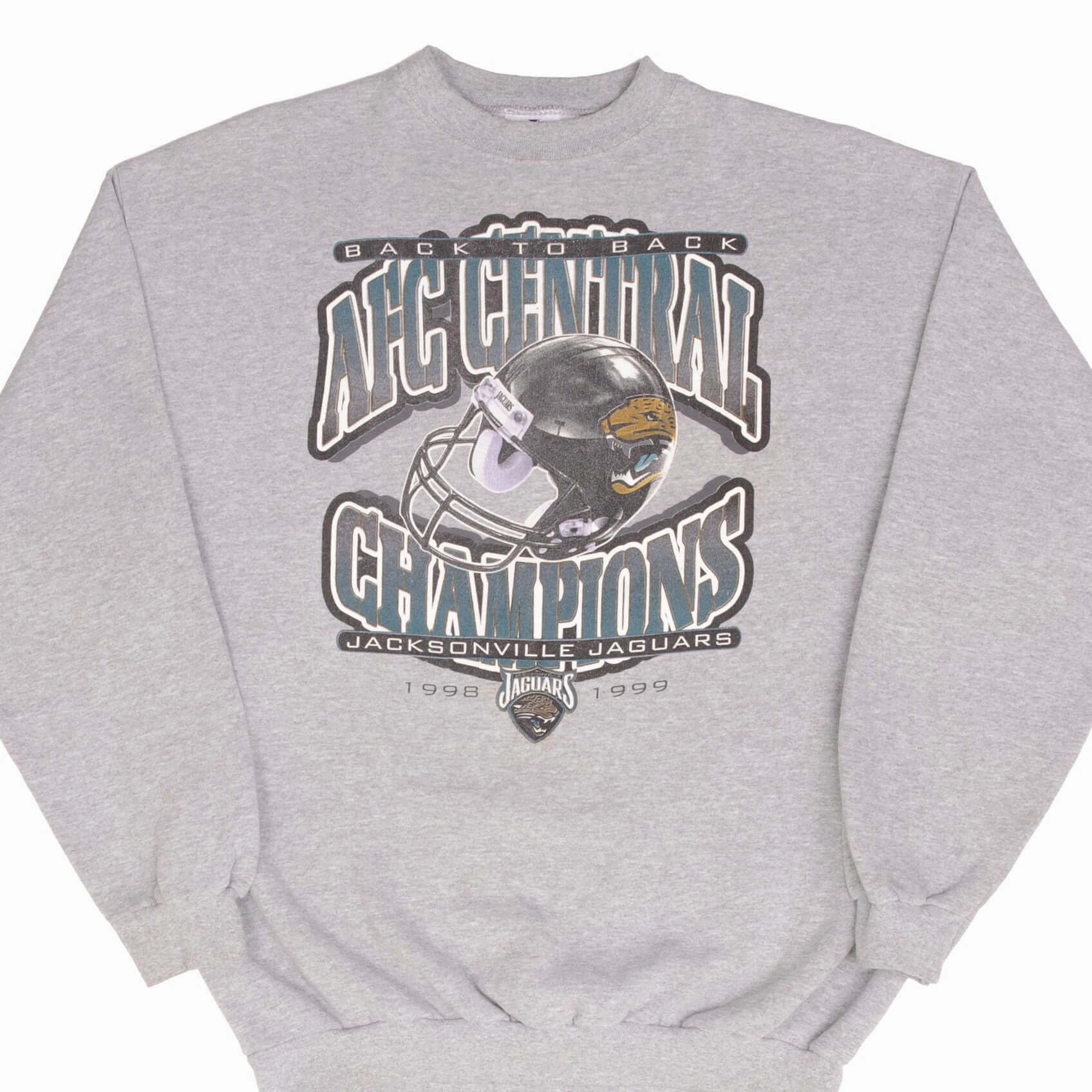 Anti fungal VINTAGE NFL JACKSONVILLE JAGUARS AFC CHAMPIONS 1999 SWEATSHIRT SIZE LARGE
