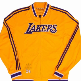 Convertible Collar Style Compromise VINTAGE NBA ADIDAS LOS ANGELES LAKERS KOBE BRYANT TRACKSUIT JACKET LARGE