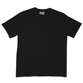 8.4oz TEXAS MADE "HEAVY ORGANIC" Crew Neck Black SunProtectionFabric Organic Cotton Blend