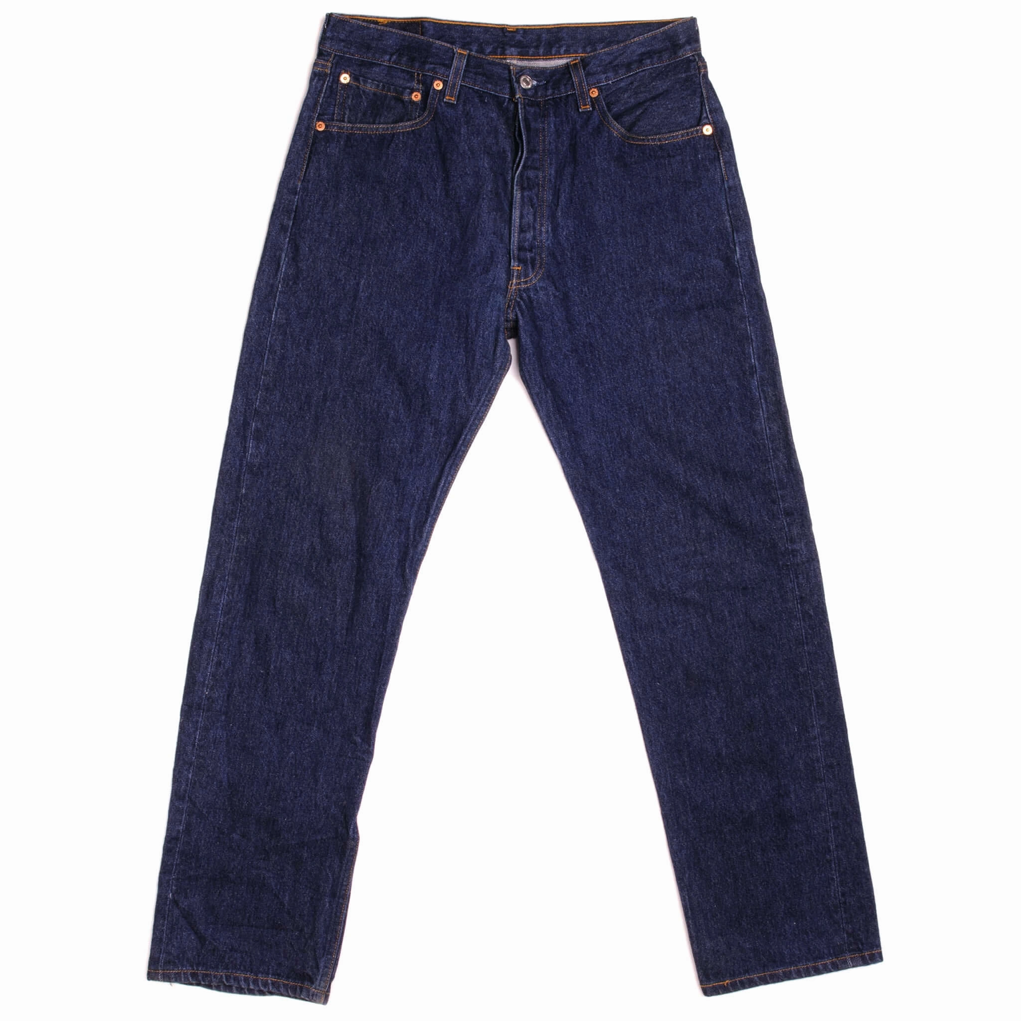 VINTAGE LEVIS 501 JEANS INDIGO 1990s SIZE W33 L31 MADE IN USA Professional Wear Urban Explorer