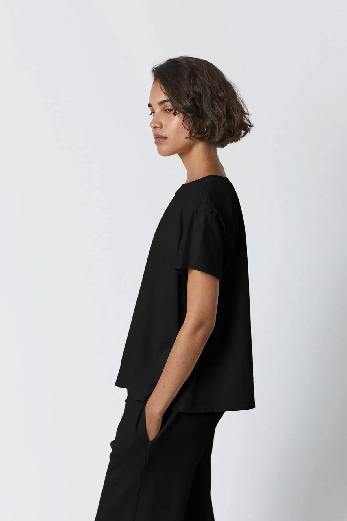 Topanga Tee Athletic Wear Adjustable Hem