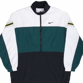 Quick Drying Wind Blocker VINTAGE NIKE CLASSIC SWOOSH GREEN WHITE WINDBREAKER PULLOVER JACKET 1990S XL