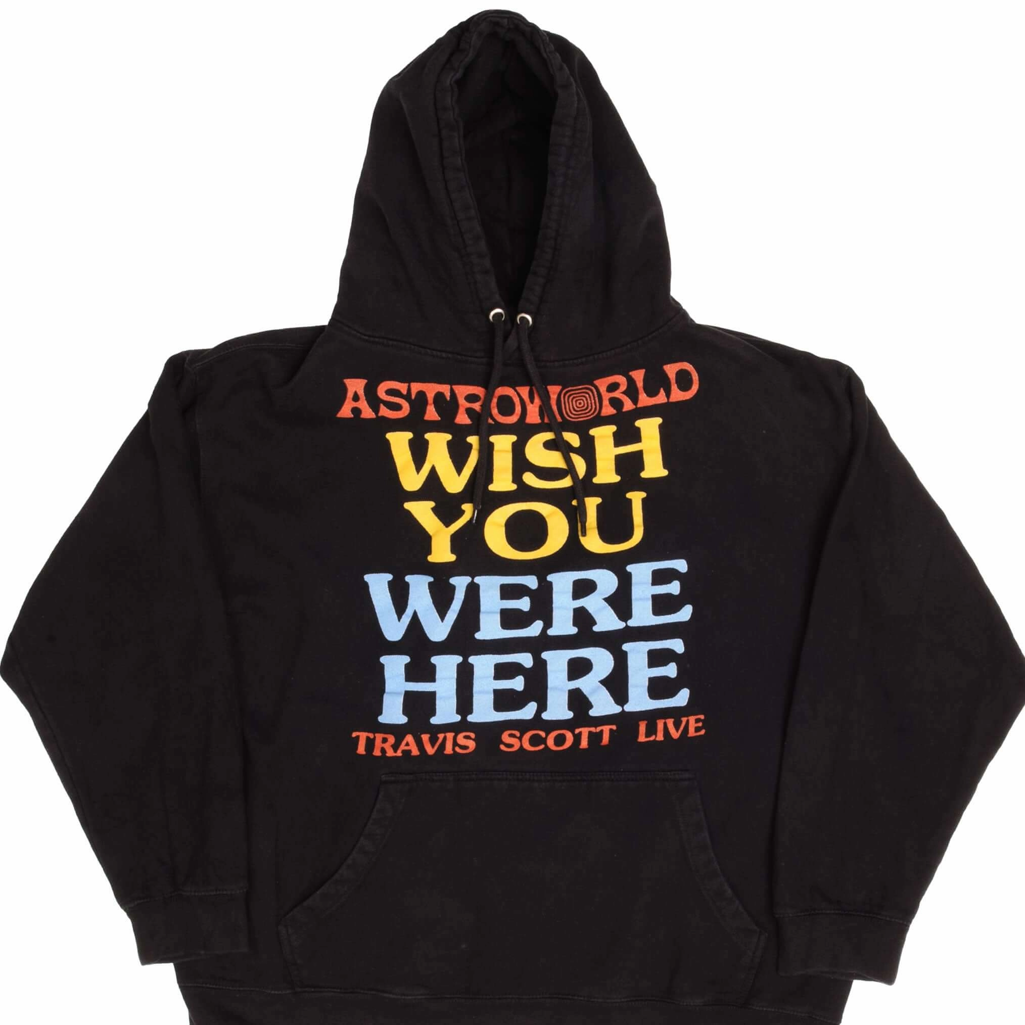 Soft Texture TRAVIS SCOTT ASTROWORLD 2019 TEDDY BEAR HOODIE SWEATSHIRT SIZE XL