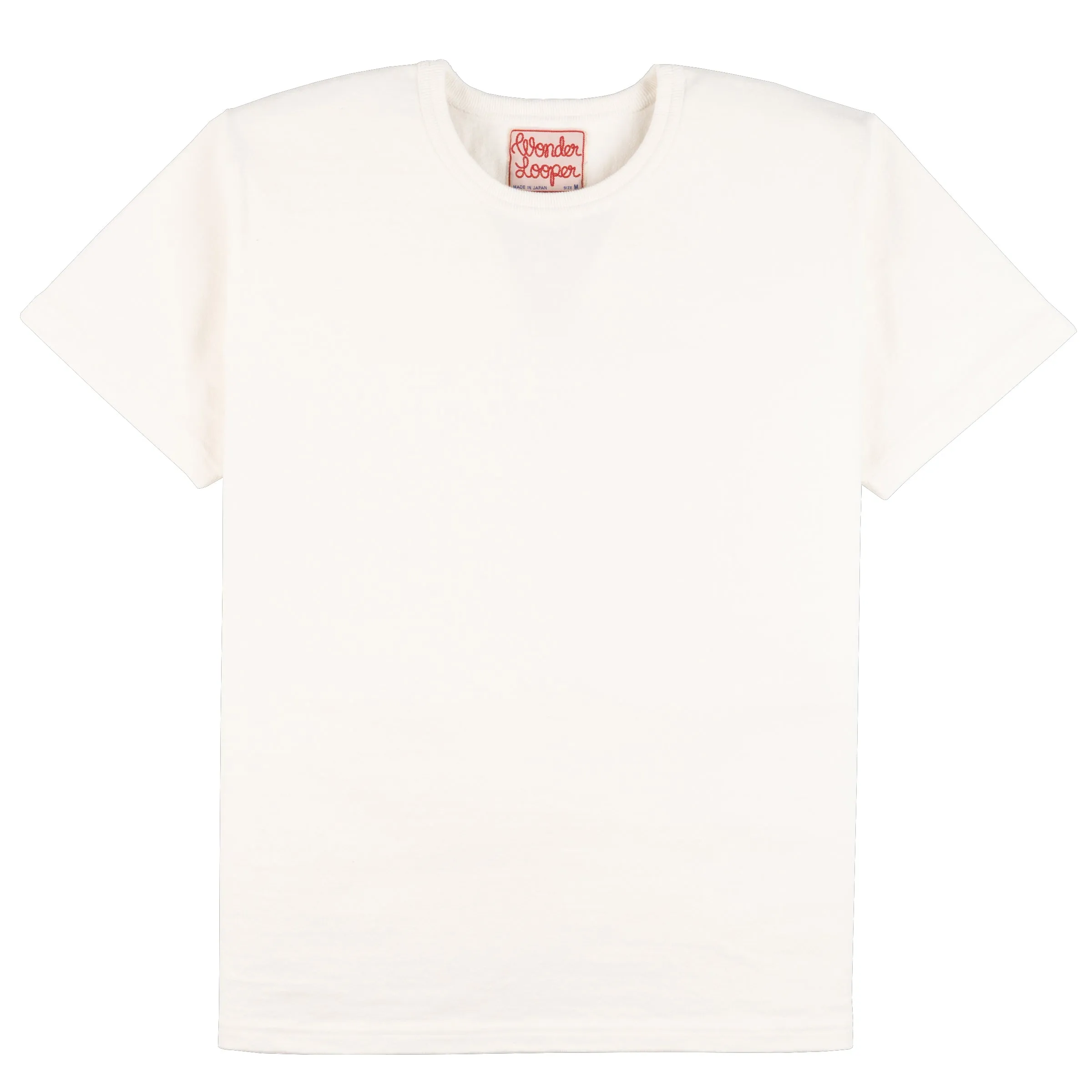 Crewneck T-shirt - Double Heavyweight - White Quick Fit Stretch Casual Ease