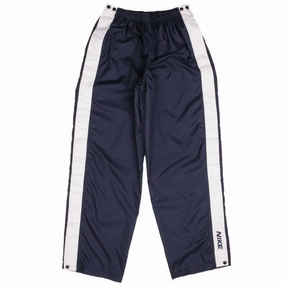 Durable And Flexible VINTAGE NIKE WHITE AND BLUE NYLON TRACK PANTS 1990S SIZE LARGE