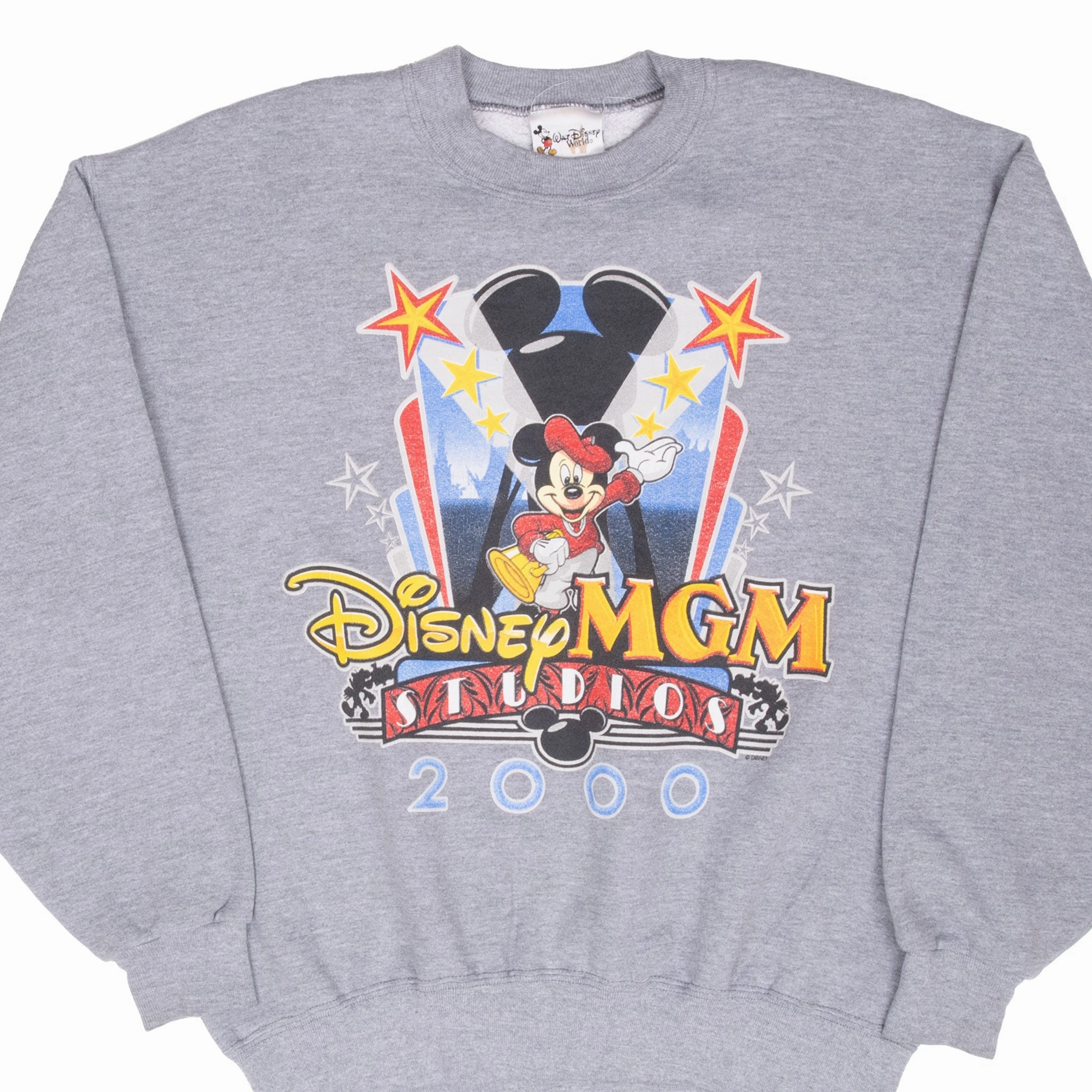 product luxury factor appropriate for work VINTAGE DISNEY MGM STUDIO MICKEY MOUSE SWEATSHIRT 2000 LARGE