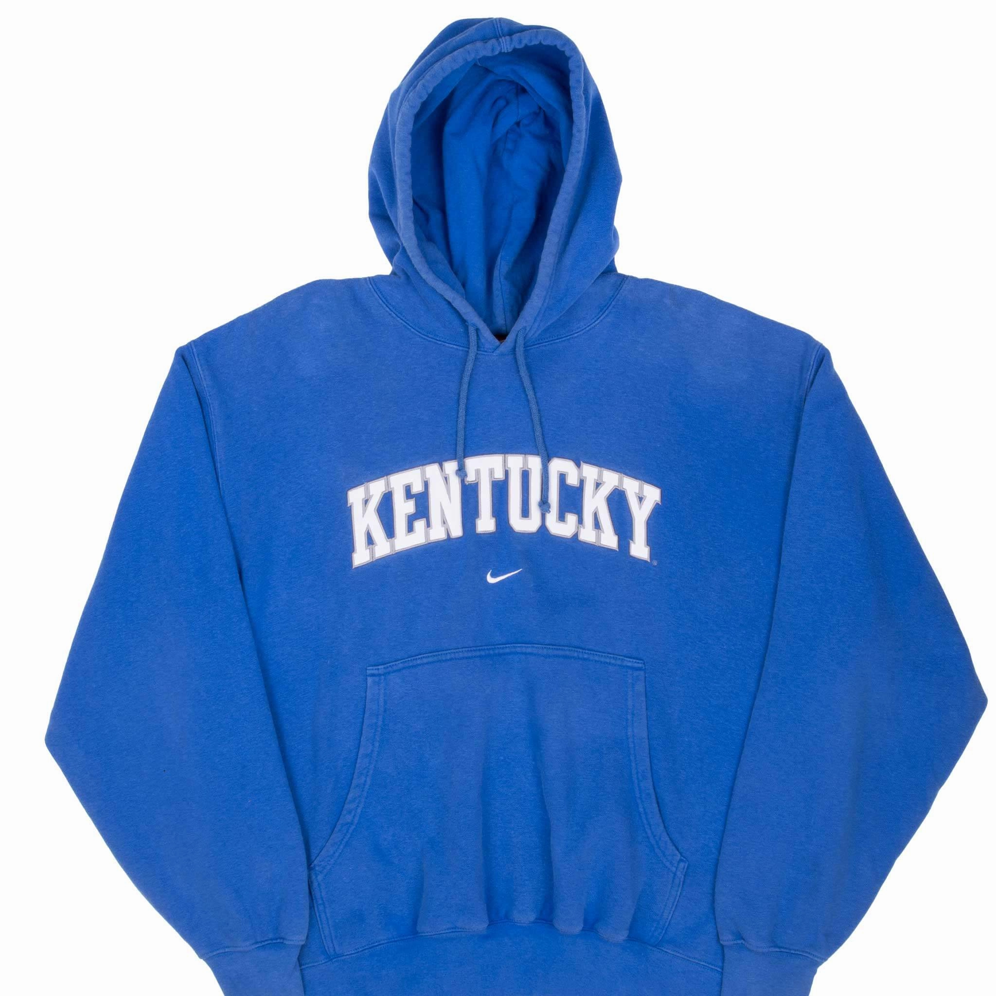 Relaxed Look appropriate for parties VINTAGE NIKE NCAA KENTUCKY BLUE HOODIE SWEATSHIRT 1990S LARGE