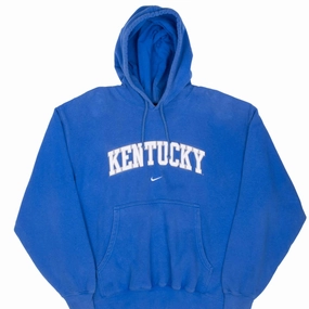 Relaxed Look appropriate for parties VINTAGE NIKE NCAA KENTUCKY BLUE HOODIE SWEATSHIRT 1990S LARGE