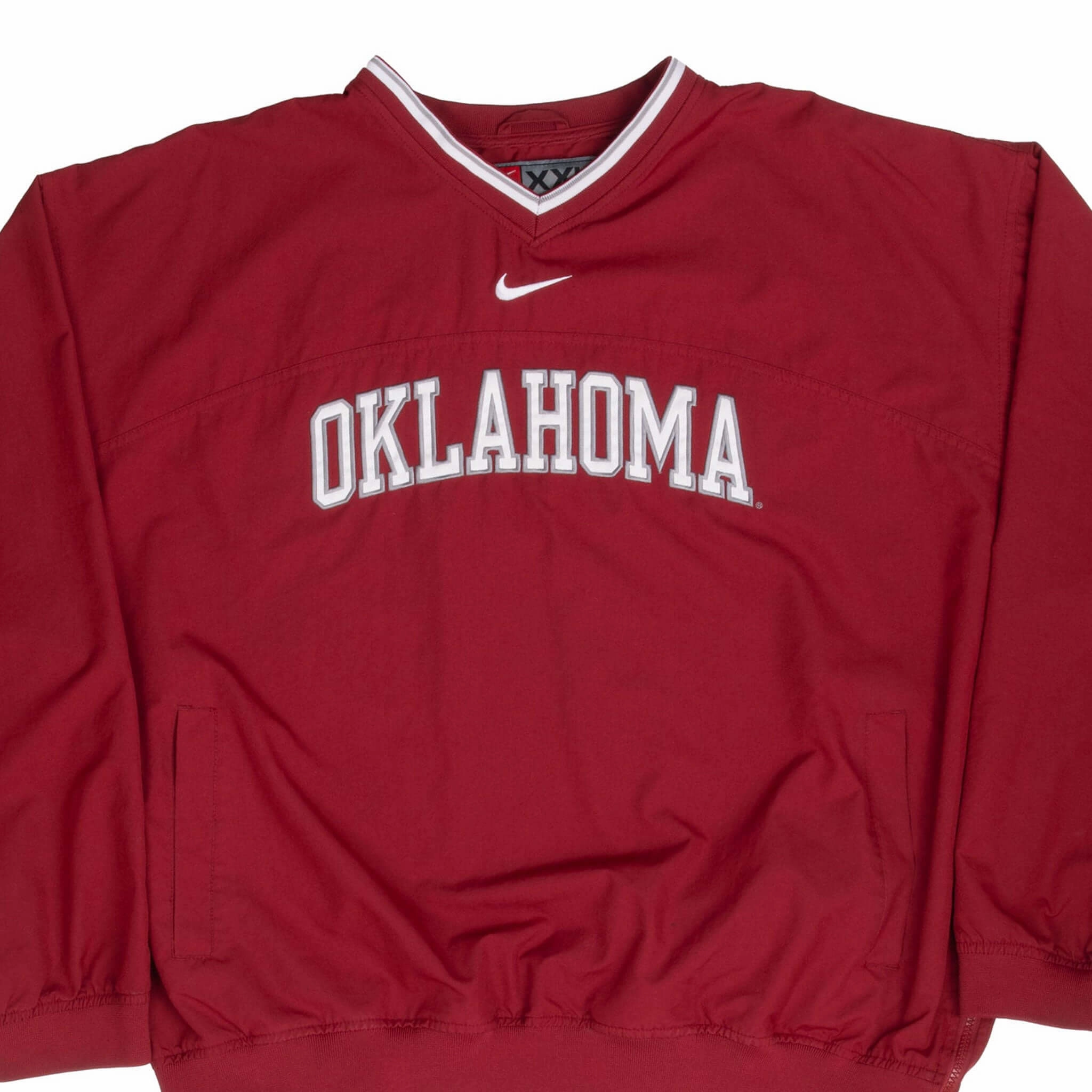 Determination VINTAGE NIKE NCAA OKLAHOMA WINDBREAKER PULLOVER JACKET 2000S 2XL