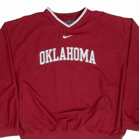 Determination VINTAGE NIKE NCAA OKLAHOMA WINDBREAKER PULLOVER JACKET 2000S 2XL