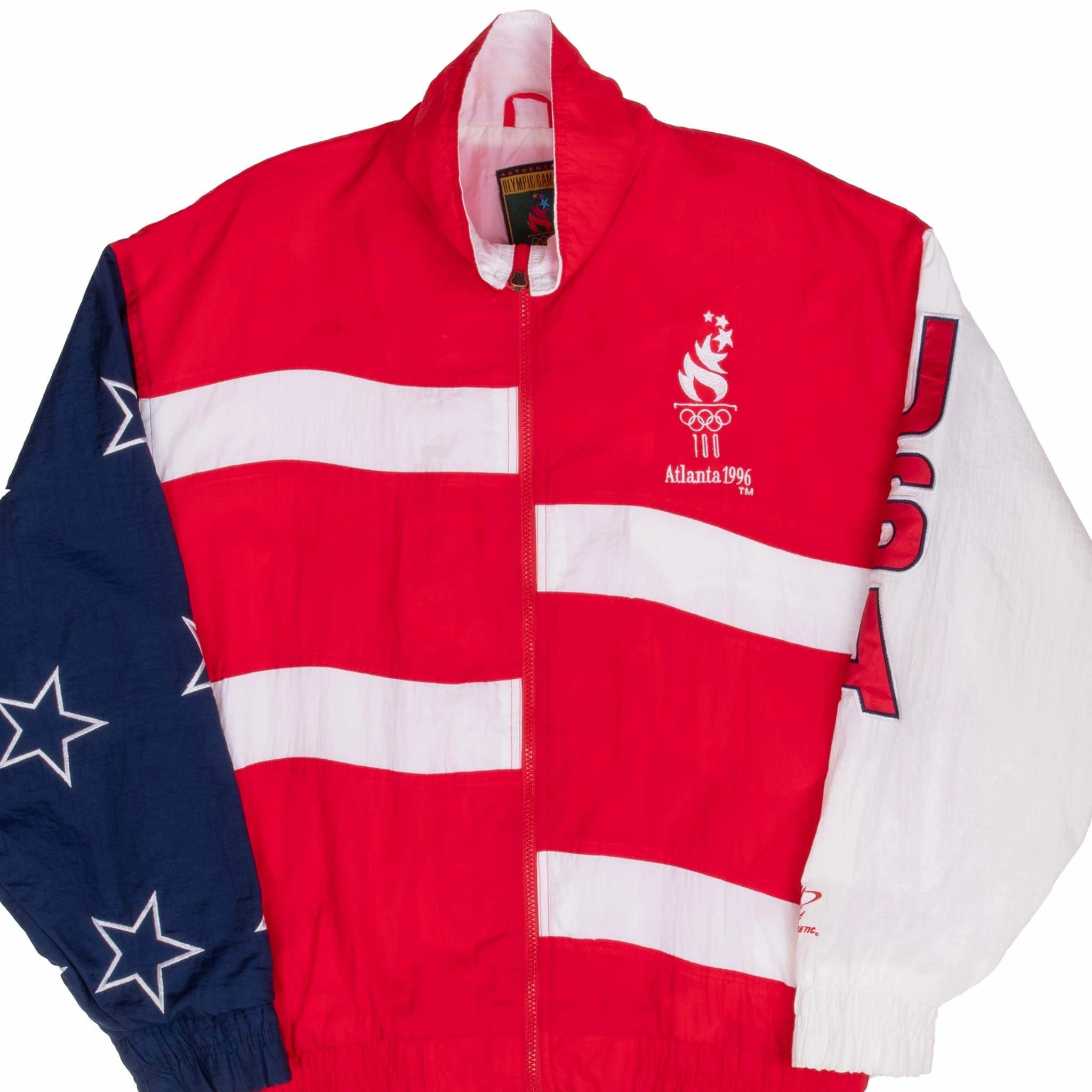 Art Exhibition Outdoor Function VINTAGE ATLANTA OLYMPIC GAMES 1996 TEAM USA WINDBREAKER JACKET LARGE