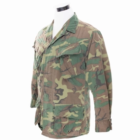 VINTAGE US ARMY TROPICAL COMBAT JACKET 5TH PAT ERDL CAMO 1969 VIETNAM WAR SMALL Secure Closures Sense