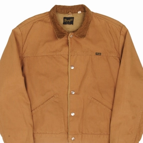 VINTAGE WRANGLER FUR LINED CHORE JACKET SIZE 46 1970S MADE IN USA Overcome Continue