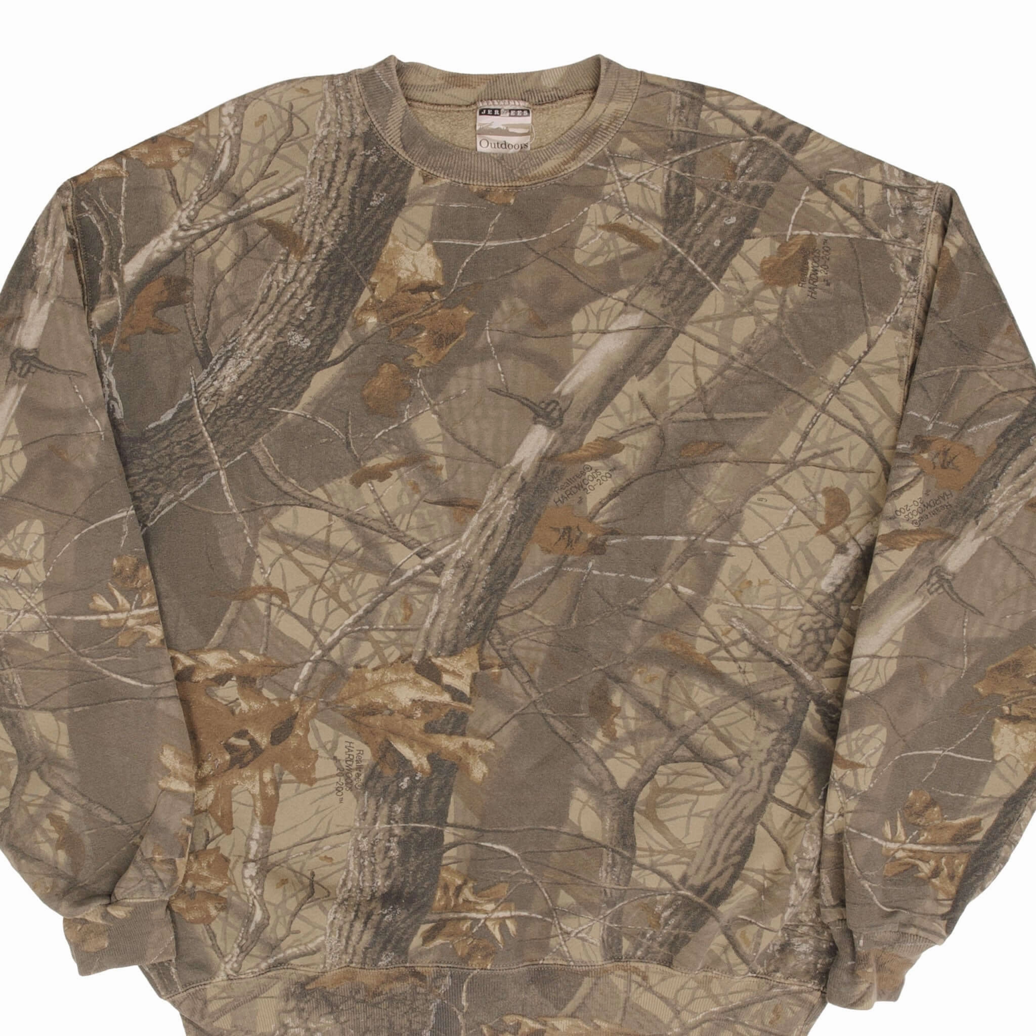 VINTAGE HUNTING REALTREE HARDWOODS CAMO SWEATSHIRT 1990S SIZE XL MADE IN USA product glove protection