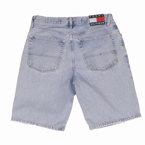 VINTAGE TOMMY HILFIGER JEANS DENIM BLUE SHORTS 1990S SIZE 33 Durable Waistband