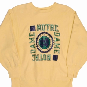 VINTAGE REVERSE WEAVE CHAMPION NOTRE DAME UNI SWEATSHIRT 1990S LARGE MADE USA Chill Outfit product sporty appeal