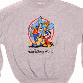 VINTAGE WALT DISNEY WORLD ALADDIN SWEATSHIRT 1990s SIZE LARGE Daily Chic team wear