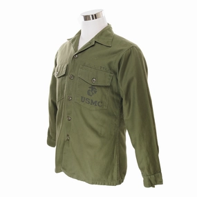 product houndstooth sophistication Comfy All Day VINTAGE USMC US MARINE SATEEN UTILITY SHIRT P-64 P64 VIETNAM WAR 1967 SIZE 15 1/2 X 33