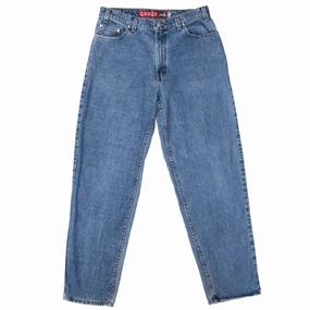 VINTAGE LEVIS LOOSE SILVER TAB INDIGO JEANS 2000S SIZE 32X32 Chic Fit Casual Essentials