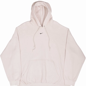 VINTAGE NIKE MIDDLE SWOOSH TRAVIS SCOTT CREAM HOODIE 2000S SIZE XL Cool Comfort Beach Wear