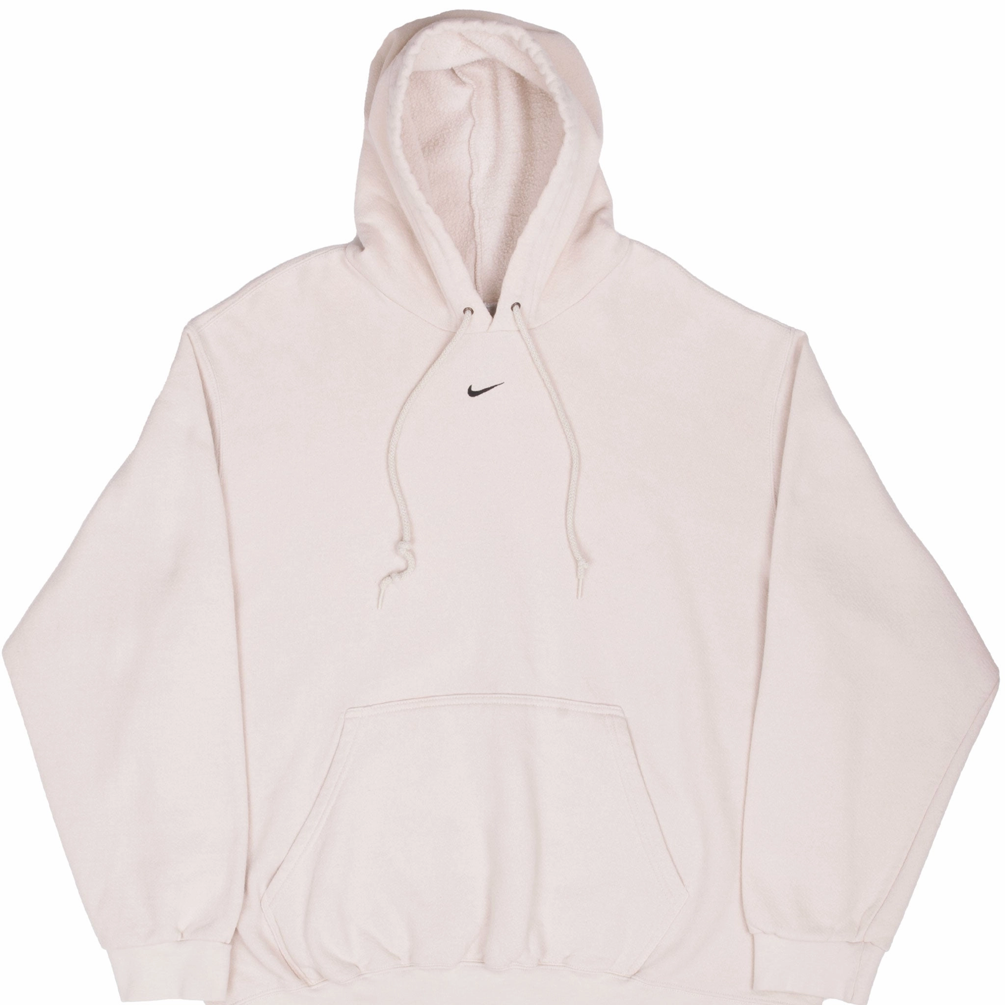 VINTAGE NIKE MIDDLE SWOOSH TRAVIS SCOTT CREAM HOODIE 2000S SIZE XL Cool Comfort Beach Wear