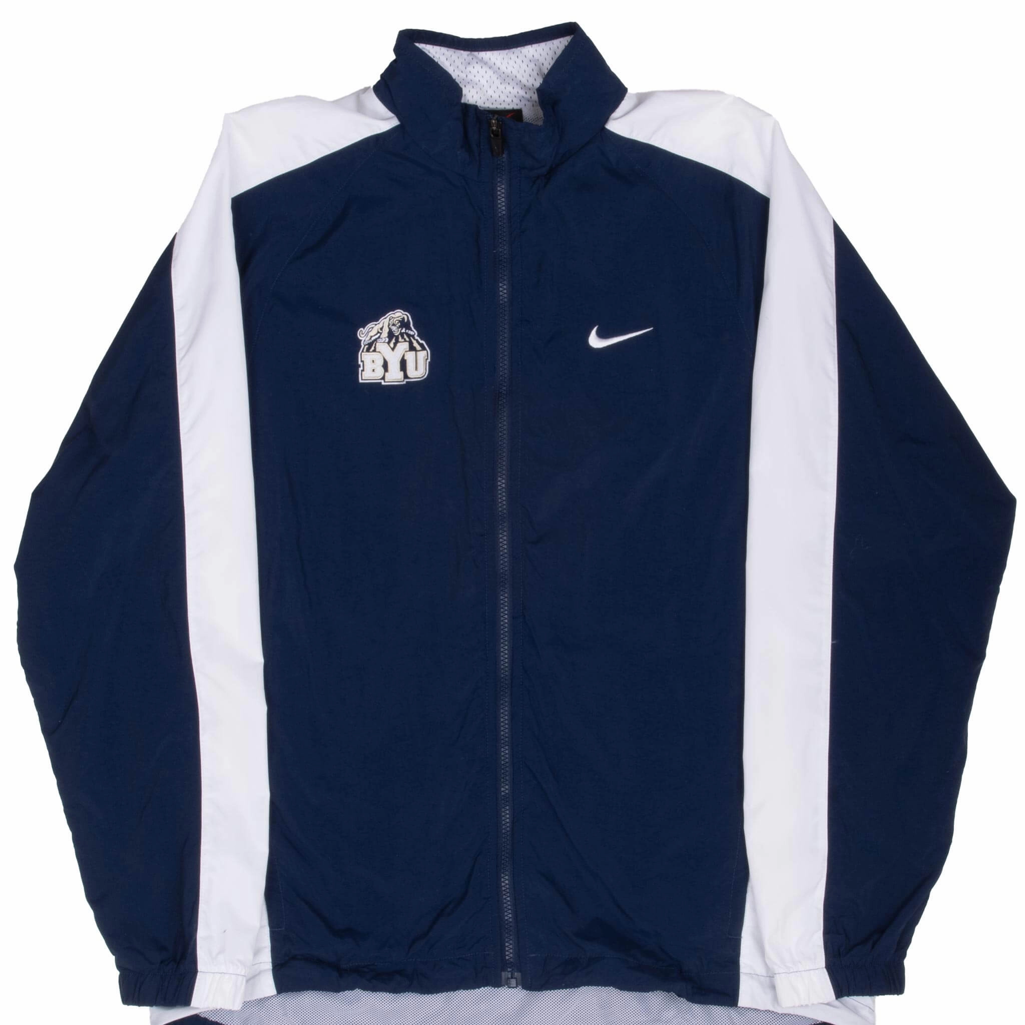 Scissors VINTAGE NIKE BYU BRIGHAM YOUNG WINDBREAKER JACKET 1990S MEDIUM MADE IN USA