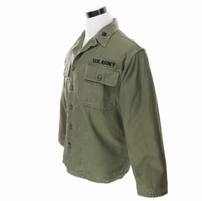 Outdoor Essential VINTAGE US ARMY UTILITY SHIRT P58 1959 FIRST PAT VIETNAM WAR SIZE LARGE PATCH