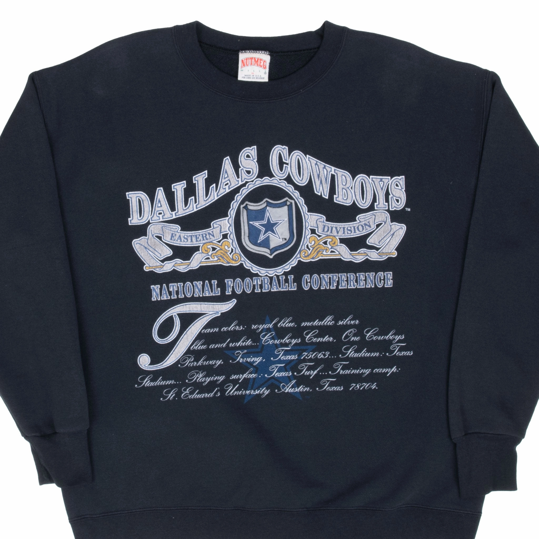 Street Bold Eco-friendly VINTAGE NFL DALLAS COWBOYS SWEATSHIRT 1990S XL MADE IN USA