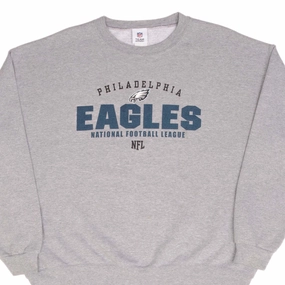 VINTAGE NFL PHILADELPHIA EAGLES 2000S GREY SWEATSHIRT SIZE XL comfort test Coffee Shop