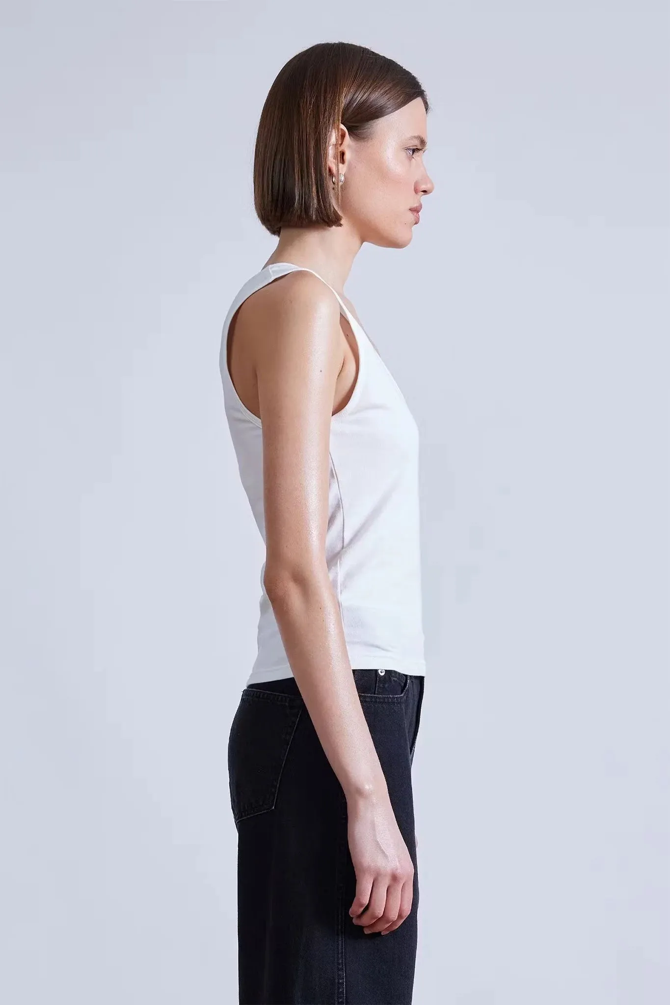 Uri Low-Cut Tank ThermoregulatingFabric Self Fabric Tape