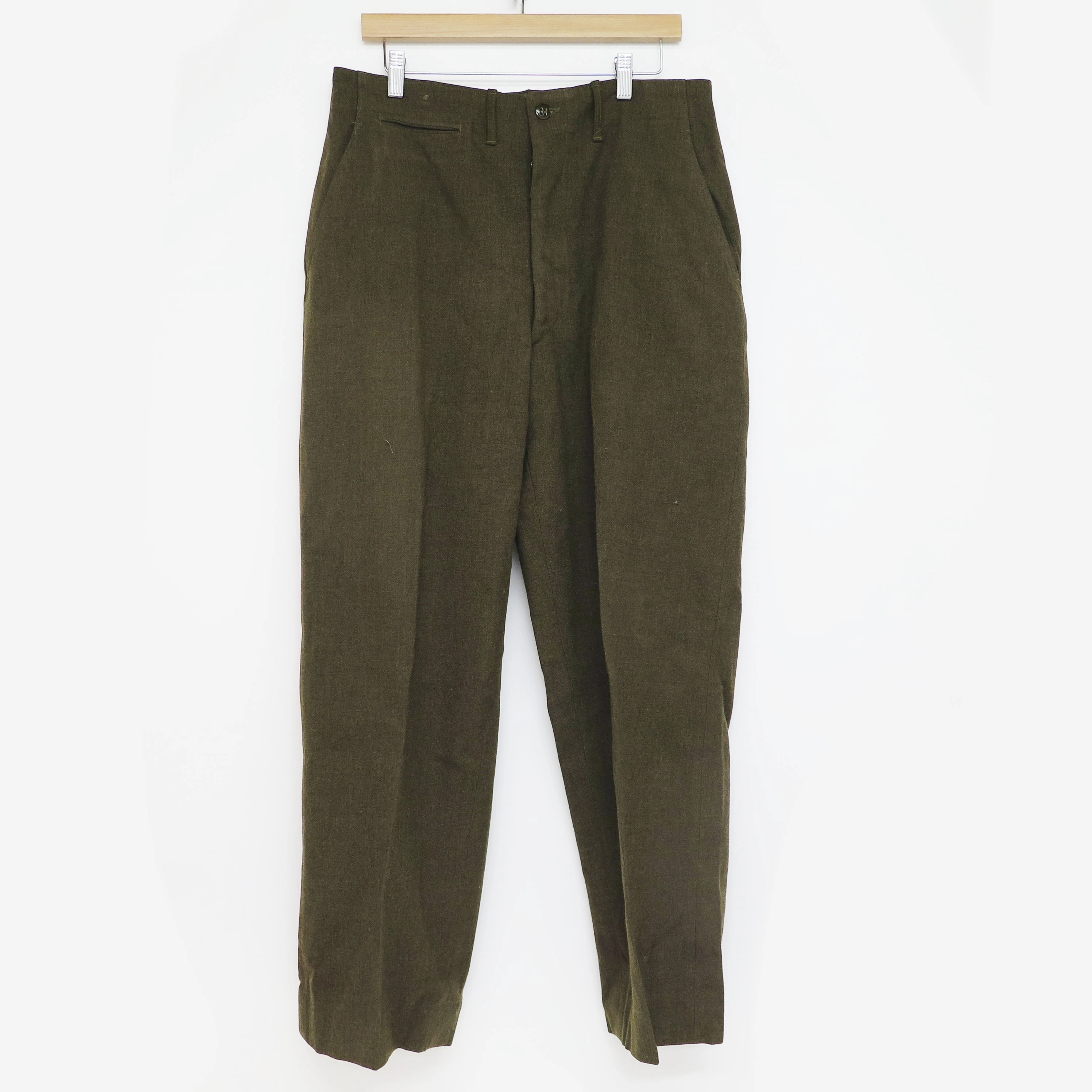 US ARMY FIELD TROUSERS PANTS M-1951 M51 1951 KOREAN WAR SIZE 34X31 Cropped hem Gripper Waistband