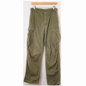 US ARMY FIELD TROUSERS PANTS RIP STOP POPLIN 1969 VIETNAM WAR SIZE 30X32 SMALL LONG Reinforced Pockets