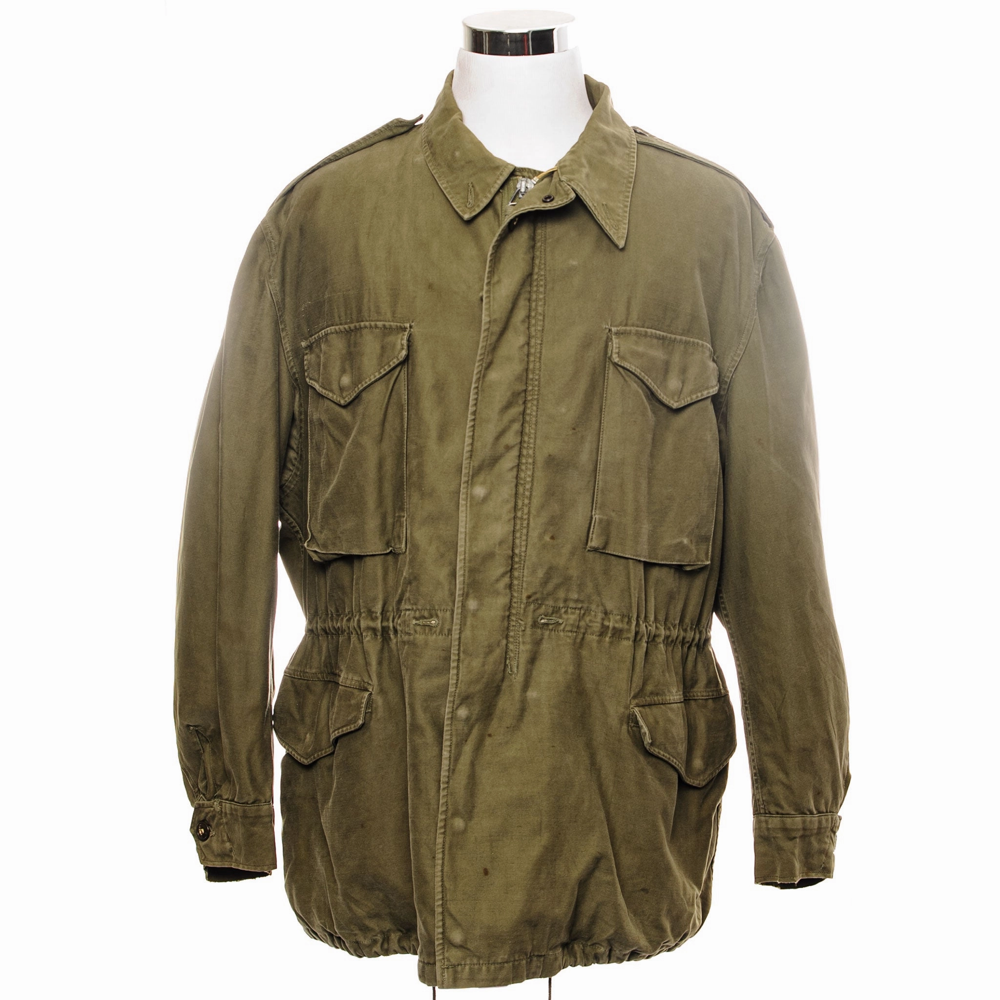 Wrinkle-Resistant US ARMY M-1951 M51 FIELD JACKET 1950'S KOREAN WAR SIZE XL 1ST CAVALRY DIVISION