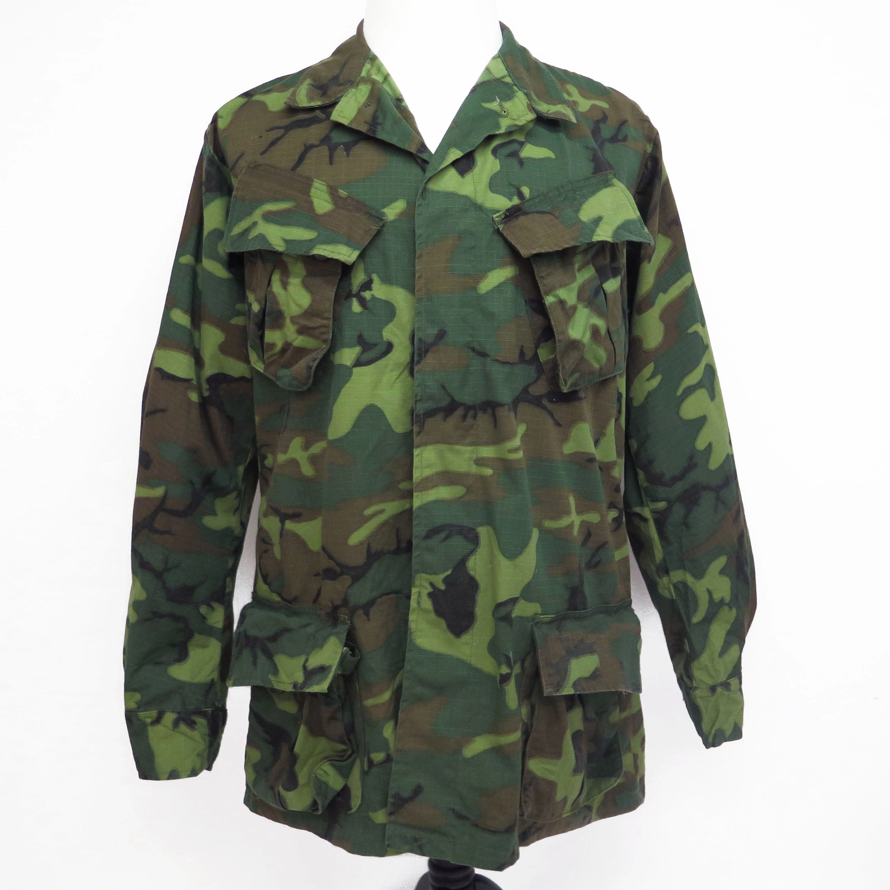 Compact Packable Design US ARMY TROPICAL COMBAT JACKET 5TH PATTERN ERDL 1969 VIETNAM WAR MEDIUM LONG