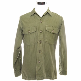 Short US ARMY UTILITY SHIRT P64 1973 VIETNAM WAR SIZE 15 1/2 X33