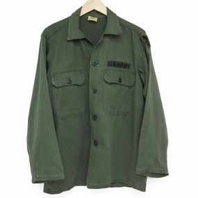 US ARMY UTILITY SHIRT P-58 P58 1960'S 86TH INFANTRY TRAINING DIVISION PATCH SIZE MEDIUM product rough ruggedness product budget friendly