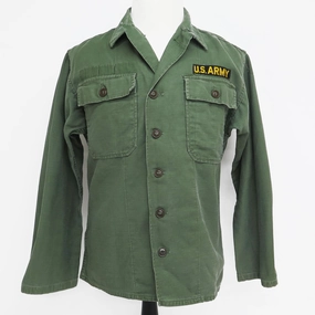 US ARMY UTILITY SHIRT P-58 P58 1960'S VIETNAM WAR SIZE SMALL Holiday Wear