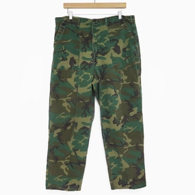 Stylish Wear US ARMY UTILITY TROUSERS PANTS RIP STOP ERDL 1970'S SIZE 36x25