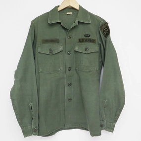 US ARMY UTILTY SHIRT P-64 P64 1970 VIETNAM WAR 82ND AIRBORNE DIVISION PATCH SIZE 15 1/2 X 35 Outdoor Sporty Warm Outfit